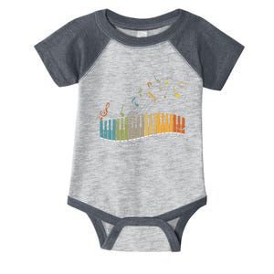 Keyboard Pianist Funny Musician Piano Art Music Infant Baby Jersey Bodysuit