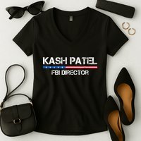 Kash Patel Fbi Director Women's V-Neck T-Shirt