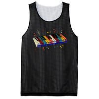 Keyboard Piano Funny Pianist Classical Music Lover Graphic Mesh Reversible Basketball Jersey Tank