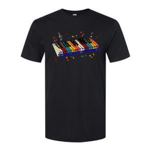 Keyboard Piano Funny Pianist Classical Music Lover Graphic Softstyle CVC T-Shirt