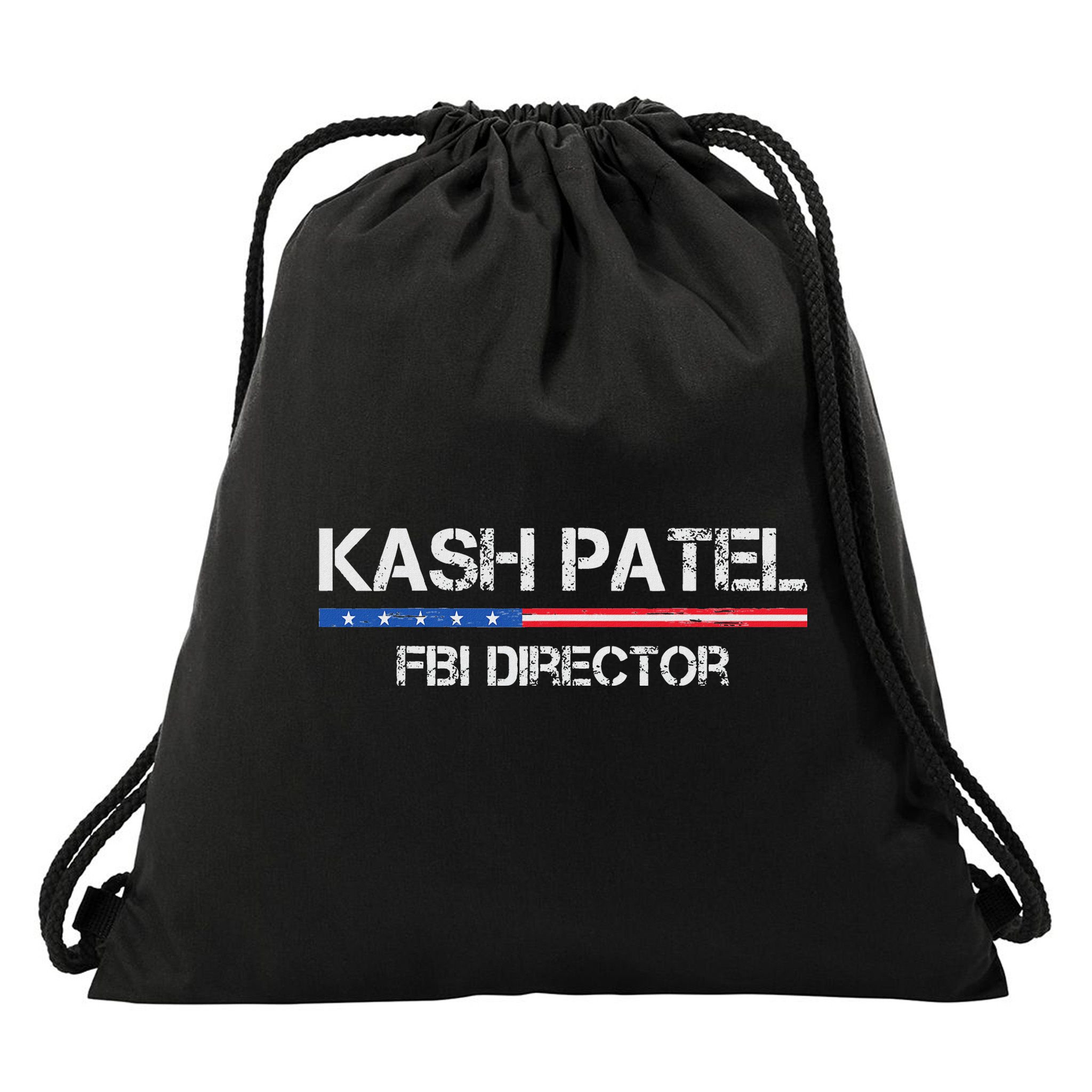 Kash Patel Fbi Director Drawstring Bag