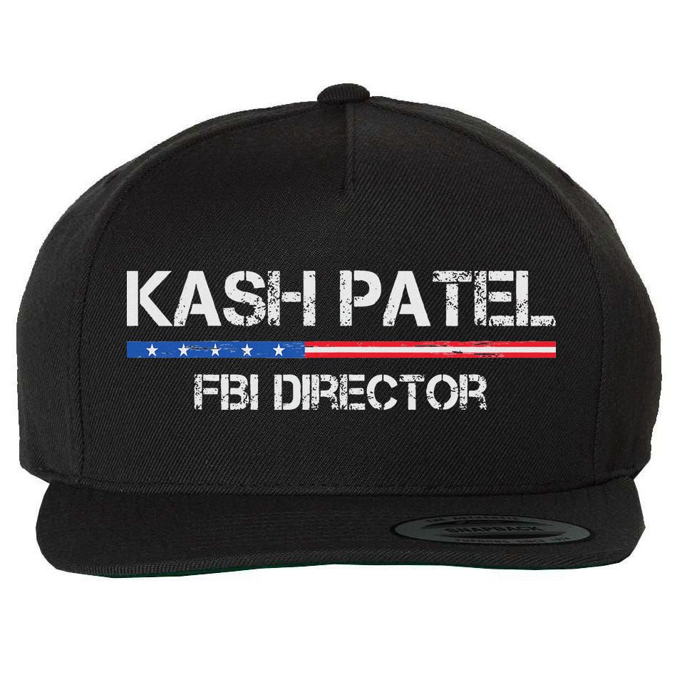 Kash Patel Fbi Director Wool Snapback Cap
