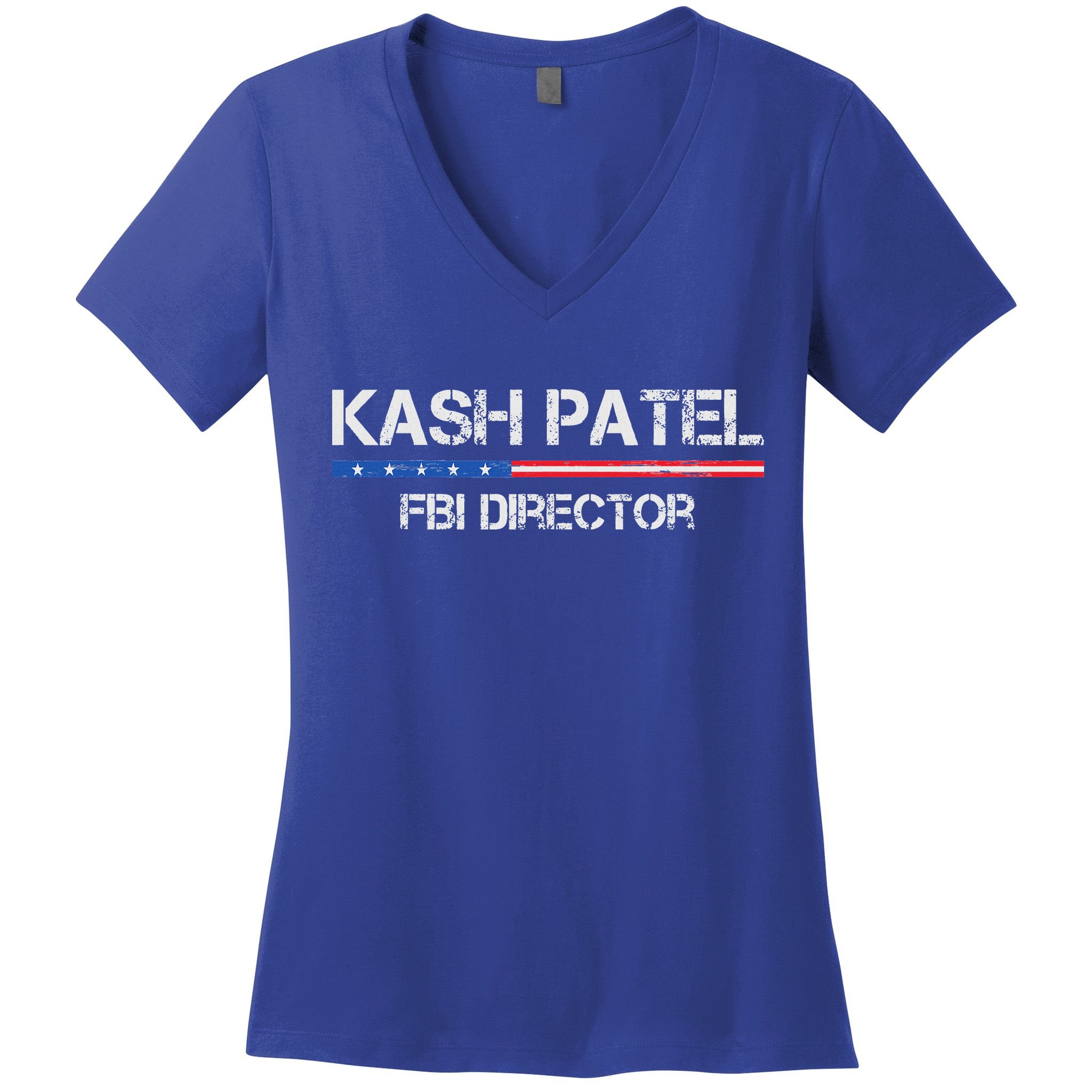 Kash Patel Fbi Director Women's V-Neck T-Shirt
