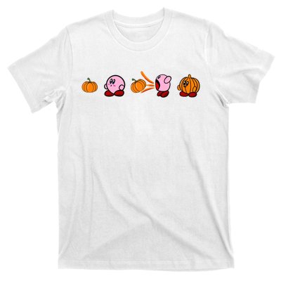 Ki!rby Pumpkin Funny Fall Season Ki!rby Halloween T-Shirt