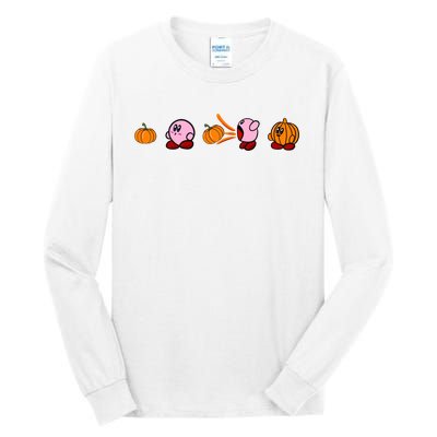 Ki!rby Pumpkin Funny Fall Season Ki!rby Halloween Tall Long Sleeve T-Shirt