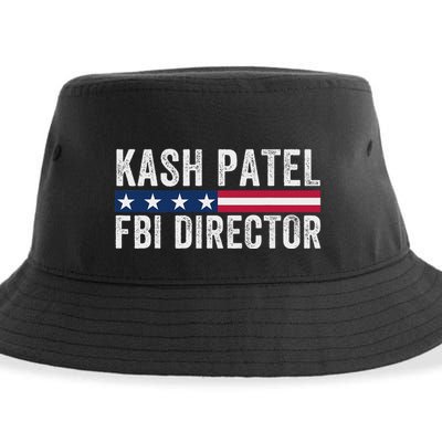 Kash Patel Fbi Director Patriotic American Flag Sustainable Bucket Hat