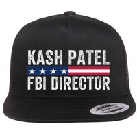 Kash Patel Fbi Director Patriotic American Flag Flat Bill Trucker Hat