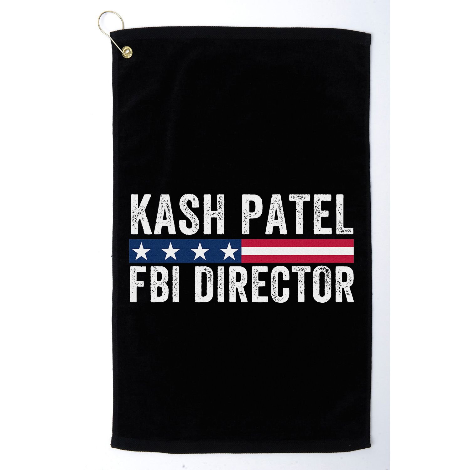 Kash Patel Fbi Director Patriotic American Flag Golf Towel