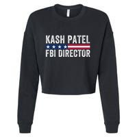 Kash Patel Fbi Director Patriotic American Flag Cropped Pullover Crew