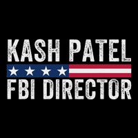 Kash Patel Fbi Director Patriotic American Flag Cropped Pullover Crew