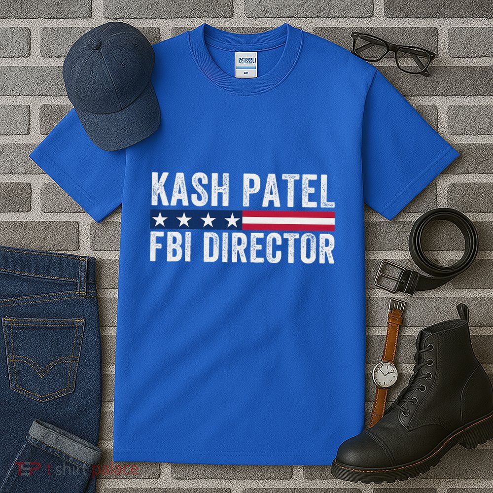 Kash Patel Fbi Director Patriotic American Flag Tall T-Shirt