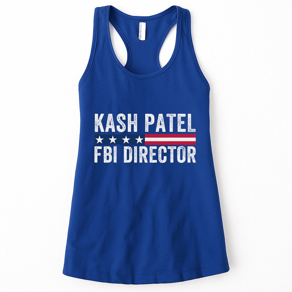 Kash Patel Fbi Director Patriotic American Flag Womens Tank Top