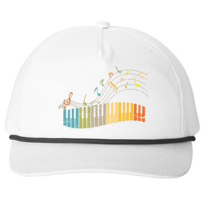 Keyboard Pianist Funny Musician Piano Art Music Snapback Five-Panel Rope Hat