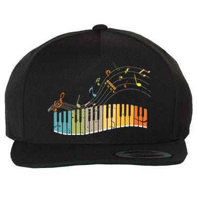 Keyboard Pianist Funny Musician Piano Art Music Wool Snapback Cap