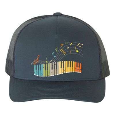 Keyboard Pianist Funny Musician Piano Art Music Yupoong Adult 5-Panel Trucker Hat