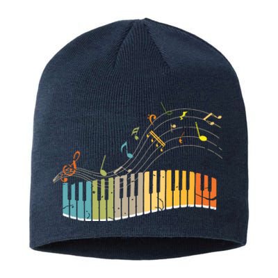 Keyboard Pianist Funny Musician Piano Art Music Sustainable Beanie