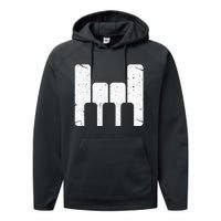 Keyboard Pianist Funny Musician Piano Rock Music Gift Performance Fleece Hoodie