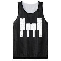 Keyboard Pianist Funny Musician Piano Rock Music Gift Mesh Reversible Basketball Jersey Tank