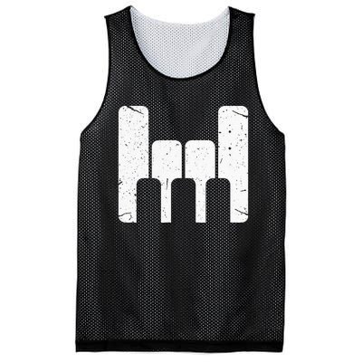 Keyboard Pianist Funny Musician Piano Rock Music Gift Mesh Reversible Basketball Jersey Tank