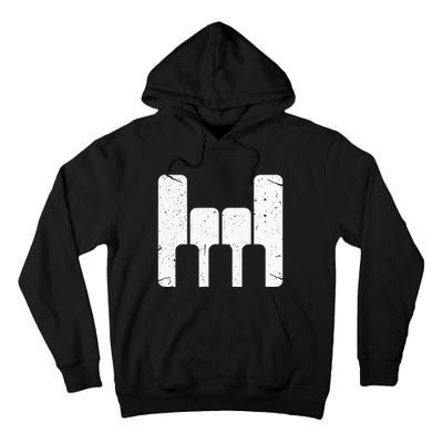 Keyboard Pianist Funny Musician Piano Rock Music Gift Tall Hoodie