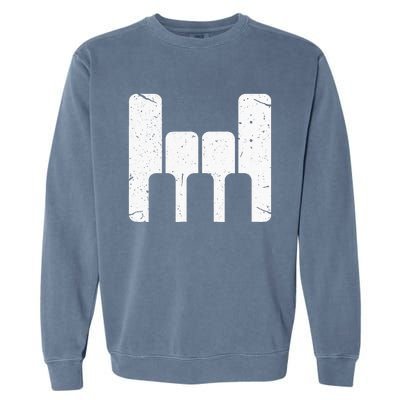 Keyboard Pianist Funny Musician Piano Rock Music Gift Garment-Dyed Sweatshirt