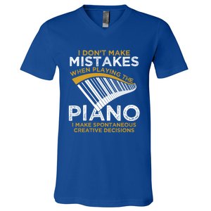 Keyboard Pianist Funny Gift Music Musician Piano Gift V-Neck T-Shirt