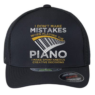 Keyboard Pianist Gifts Music Musician Piano Flexfit Unipanel Trucker Cap