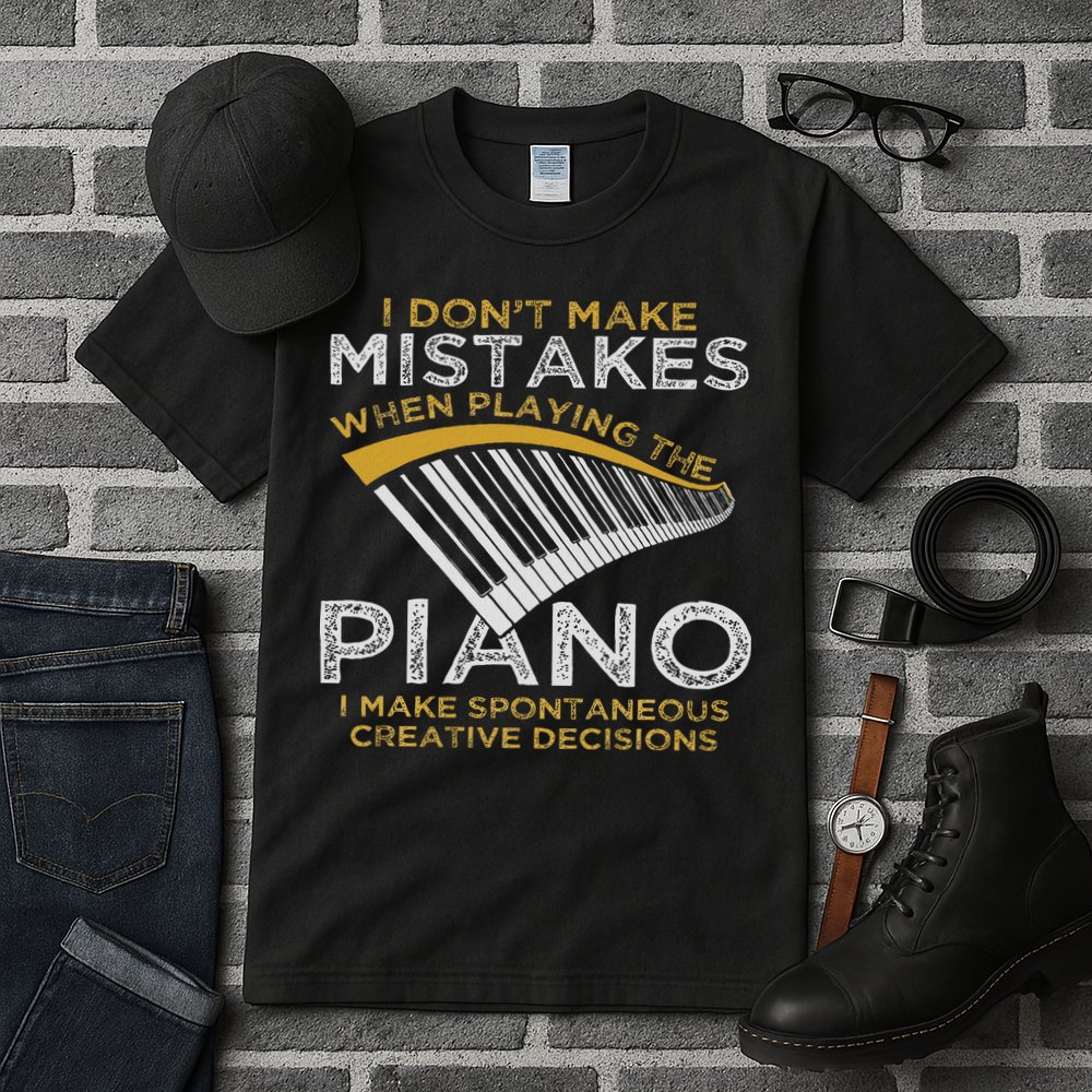 Keyboard Pianist Gifts Music Musician Piano Tall T-Shirt