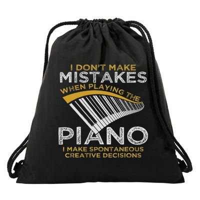 Keyboard Pianist Gifts Music Musician Piano Drawstring Bag