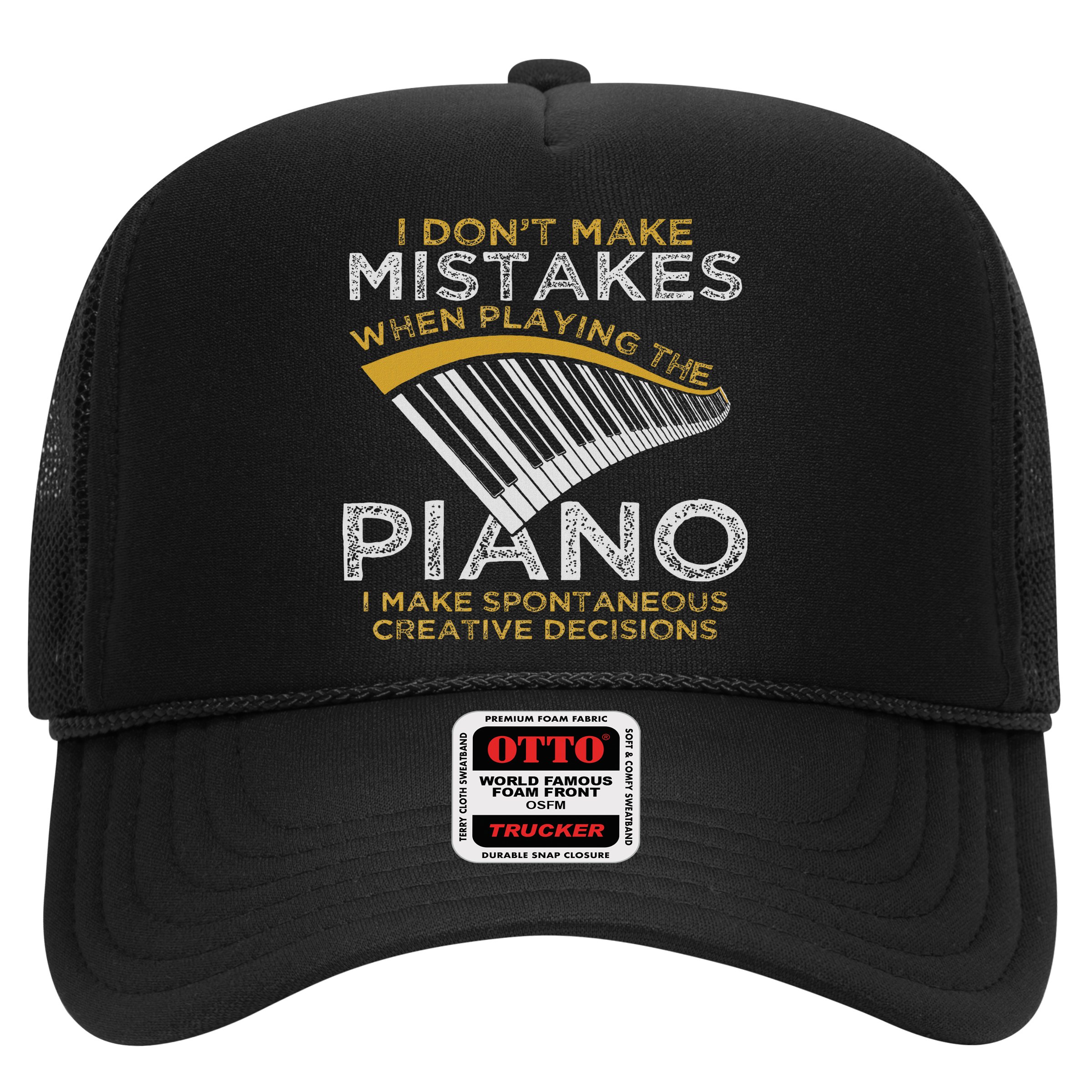 Keyboard Pianist Gifts Music Musician Piano Hat