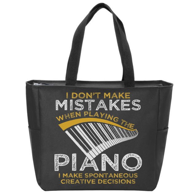 Keyboard Pianist Gifts Music Musician Piano Zip Tote Bag