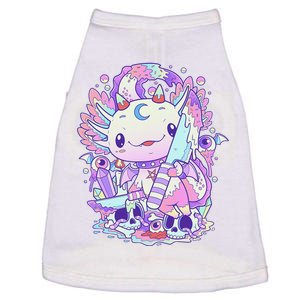 Kawaii Pastel Goth Cute and Creepy Axolotl Knife Doggie Tank