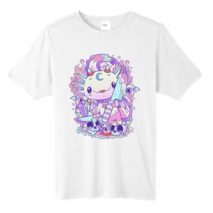 Kawaii Pastel Goth Cute and Creepy Axolotl Knife Tall Fusion ChromaSoft Performance T-Shirt