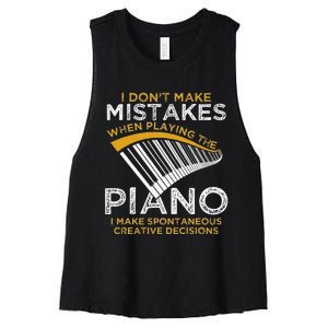 Keyboard Pianist Gifts Music Musician Piano Women's Racerback Cropped Tank