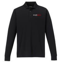 Kurwa Poland Gift Performance Long Sleeve Polo