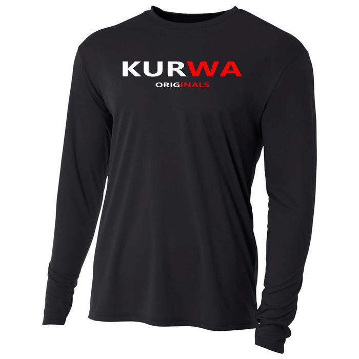 Kurwa Poland Gift Cooling Performance Long Sleeve Crew