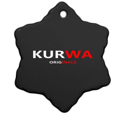 Kurwa Poland Gift Ceramic Star Ornament