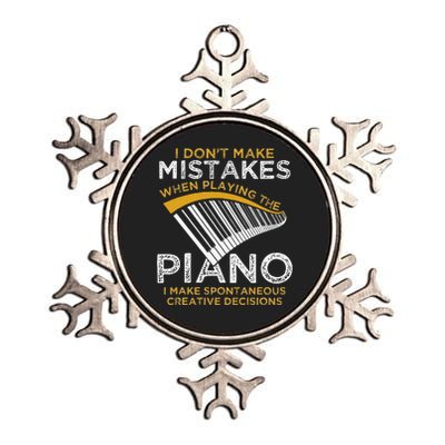 Keyboard Pianist Gifts Music Musician Piano Metallic Star Ornament