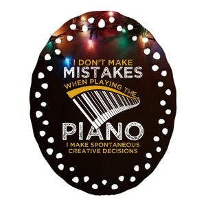 Keyboard Pianist Gifts Music Musician Piano Ceramic Oval Ornament