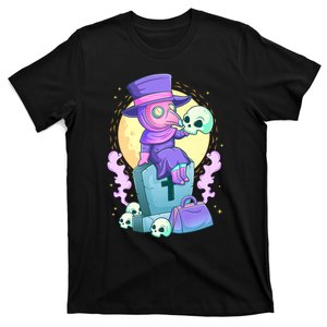 Kawaii Pastel Goth Cute Creepy Plague Doctor Skull Premium T-Shirt