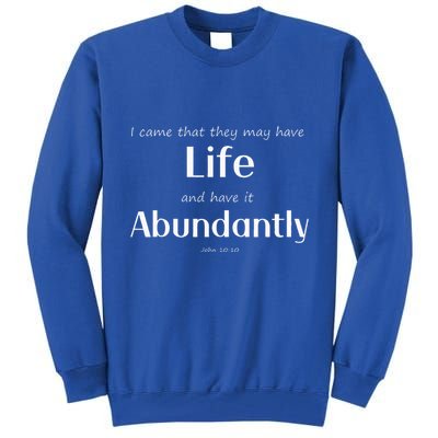 Kingdom Power Glory Christian Tall Sweatshirt