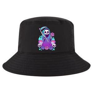 Kawaii Pastel Goth Grim Reaper With Roses Cool Comfort Performance Bucket Hat