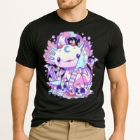 Kawaii Pastel Goth Cute and Creepy Axolotl Knife  Cooling Performance Crew T-Shirt