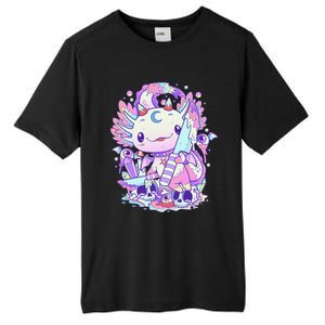 Kawaii Pastel Goth Cute and Creepy Axolotl Knife  Tall Fusion ChromaSoft Performance T-Shirt