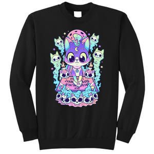 Kawaii Pastel Goth Cute and Creepy Occult Cat Ouija Board  Sweatshirt