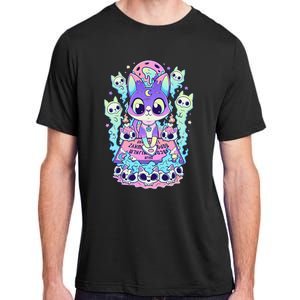 Kawaii Pastel Goth Cute and Creepy Occult Cat Ouija Board  Adult ChromaSoft Performance T-Shirt