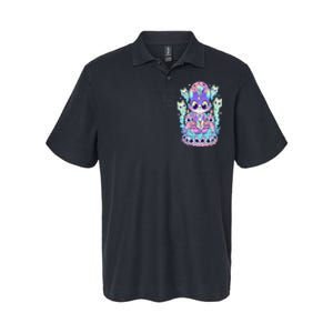 Kawaii Pastel Goth Cute and Creepy Occult Cat Ouija Board  Softstyle Adult Sport Polo