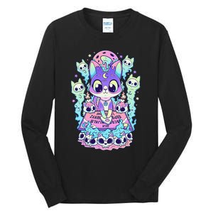 Kawaii Pastel Goth Cute and Creepy Occult Cat Ouija Board  Tall Long Sleeve T-Shirt