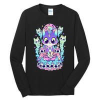 Kawaii Pastel Goth Cute and Creepy Occult Cat Ouija Board  Tall Long Sleeve T-Shirt