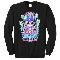 Kawaii Pastel Goth Cute and Creepy Occult Cat Ouija Board  Tall Sweatshirt